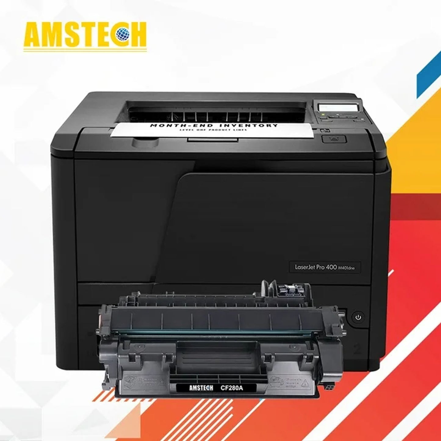 Amstech 2-Pack Compatible Toner Replacement for HP 80A CF280A Laserjet Pro 400 M401a M401d M401n M401dn M401dne M401dw Laserjet Pro 400 MFP M425DN M425dw Printers(Black)