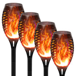 Carica l&#39;immagine nel visualizzatore di Gallery, Outdoor Solar Lights, Solar Torches with Flickering Flame, 4PCS
