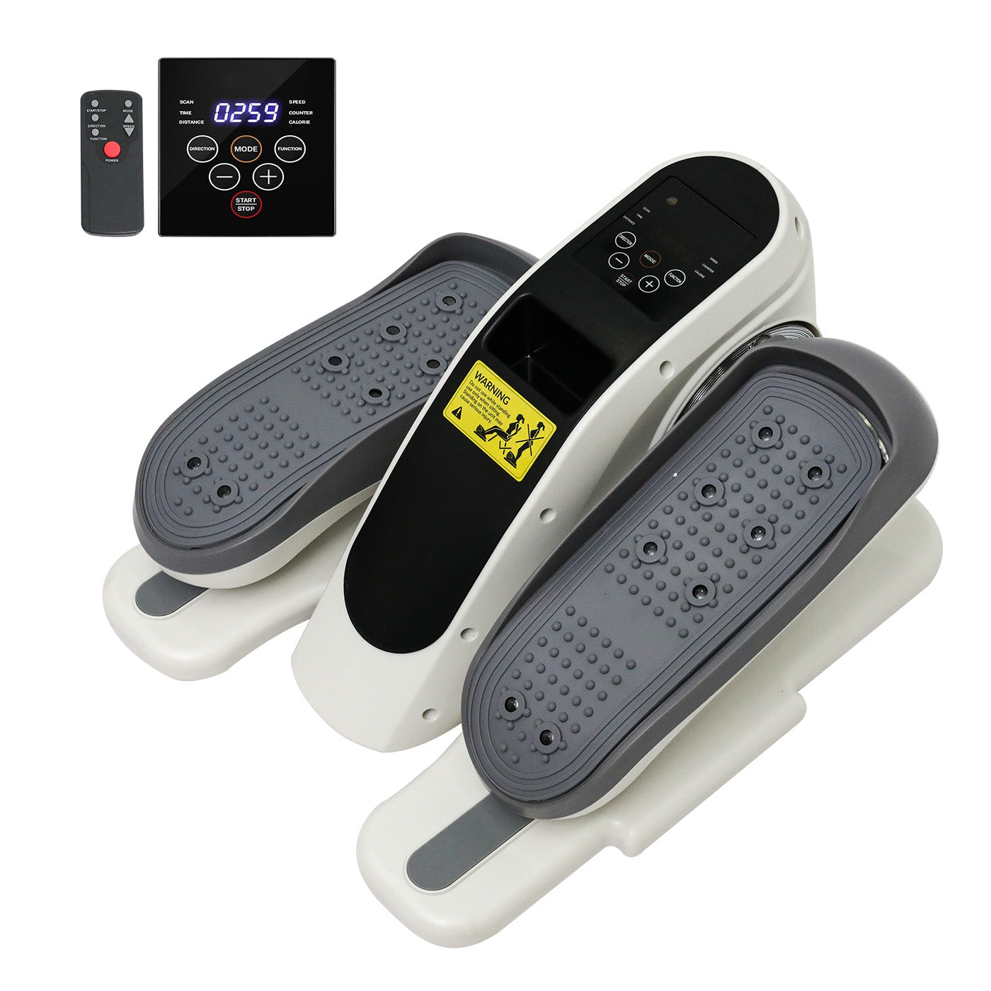 Amstech Under Desk Elliptical,Portable Mini Elliptiacl Exerciser with 12 Adjustable Speeds, Manual & Electric Dual Modes, Forward & Reverse Modes, Ideal for Seniors and Office Use