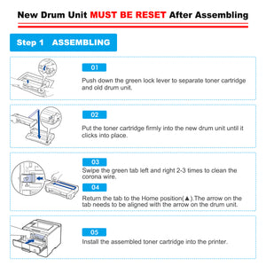 Amstech 1-Pack Compatible Drum Unit for Brother DR-820 DR820 DR 820 HL-L5000D L5200DW L6400DW MFC-L5700DW L5850DW L6700DW L6800DW DCP-L5500DN Printer(Black)