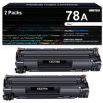 Load image into Gallery viewer, 78A CE278A Black Toner Cartridges for HP 78A Laserjet MFP HP LaserJet M1536 MFP M1536DNF P1560 P1566 P1606 P1606DN Printer Ink Compatible with 1606dn Toner Cartridge (CE278AD | Black, 2-Pack)
