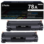 Carica l&#39;immagine nel visualizzatore di Gallery, 78A CE278A Black Toner Cartridges for HP 78A Laserjet MFP HP LaserJet M1536 MFP M1536DNF P1560 P1566 P1606 P1606DN Printer Ink Compatible with 1606dn Toner Cartridge (CE278AD | Black, 2-Pack)
