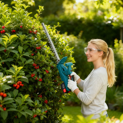 21V Cordless Hedge Trimmer, 20 Inch Hedge Trimmer for Bush Shrub Cutting, 2 Battery and Charger Included