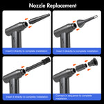 Load image into Gallery viewer, Compressed Air Duster, 300000RPM Car Vacuum Cleaner, Cordless Air Duster Cleaner Dust Blower for Computer, Keyboard, House, Outdoor and Car
