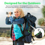 Lade das Bild in den Galerie-Viewer, BAOKALER 30000mAh Solar Charger for Cell Phone iPhone, Portable Solar Power Bank with Dual 5V USB Ports, 2 Led Light Flashlight, Compass Battery Pack for Outdoor Camping Hiking(Green)
