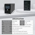 Load image into Gallery viewer, UPS 600VA/330W Backup Power, 3 Outlets, Battery Backup with Surge Protection, Only Suitable for Desktop computer
