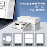 Lade das Bild in den Galerie-Viewer, BAOKALER 4x6 Thermal Label Printer - Bluetooth Shipping Label Maker for Packages, Compatible with Windows iOS Android, Wireless Sticker Printing for Business and Home
