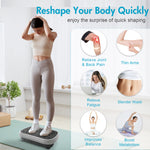 Load image into Gallery viewer, Vibration Plate Exercise Machine, Full Body Workout Machine for Weight Loss, Vibrating Board 300LBS Capacity, Vibration Platform with Resistance Bands, Remote Control, Silver-White
