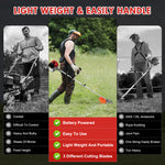 Lade das Bild in den Galerie-Viewer, BAOKALER 52CC Gasoline Grass String Trimmer, 2-Stroke Gas Powered Weed Eater, Weed Wacker with 4 Detachable Heads
