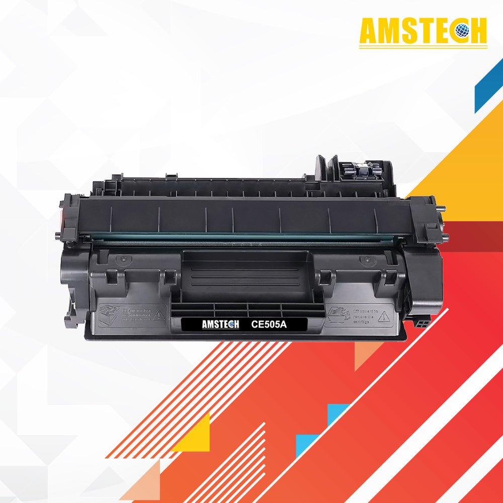 Amstech 1-Pack Compatible Toner for HP 05A CE505A for HP LaserJet P2030 P2035 P2035N P2050 P2055D P2055DN P2055X Printer Ink(Black)