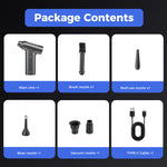 Load image into Gallery viewer, Compressed Air Duster, 300000RPM Car Vacuum Cleaner, Cordless Air Duster Cleaner Dust Blower for Computer, Keyboard, House, Outdoor and Car
