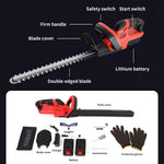 Lade das Bild in den Galerie-Viewer, 22 "Cordless Electric Hedge Trimmer with 1 Battery for Cutting and Rrimming Bushes and Shrubs

