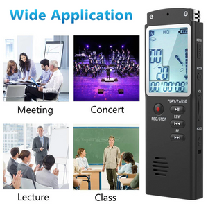 32GB Lecture Digital Voice Recorder, Rechargeable Digital Voice Activated Audio Voice Recorder, Mini Audio Recorder Voice Mic, Portable Tape Dictaphone with Playback, USB, MP3, A-B Function