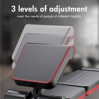 BAOKALER-7-Levels-Adjustable-Weight-Bench-with-Extended-Headrest-&-Leg-Extension,-Foldable-Dumbbell-Workout-Bench,-Supports-Up-to-770-lbs,-Incline-&-Decline-Positions-for-Full-Body-Strength-Training