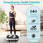 Load image into Gallery viewer, Vibration Plate Exercise Machine, Full Body Workout Machine for Weight Loss, Vibrating Board 300LBS Capacity, Vibration Platform with Resistance Bands, Remote Control, Silver-White

