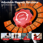 Load image into Gallery viewer, Amstech Exercise Bike with Magnetic Resistance, Quiet Belt Drive, Heavy Flywheel, Stationary Cycling Bike with Comfortable Seat Cushion &amp; Enhanced LCD Monitor for Home Office Workouts
