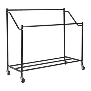 Amstech Laundry Hamper Sorter 4 Section, Laundry Sorter Cart with 4 Removable Bags and Rolling Wheels, Black