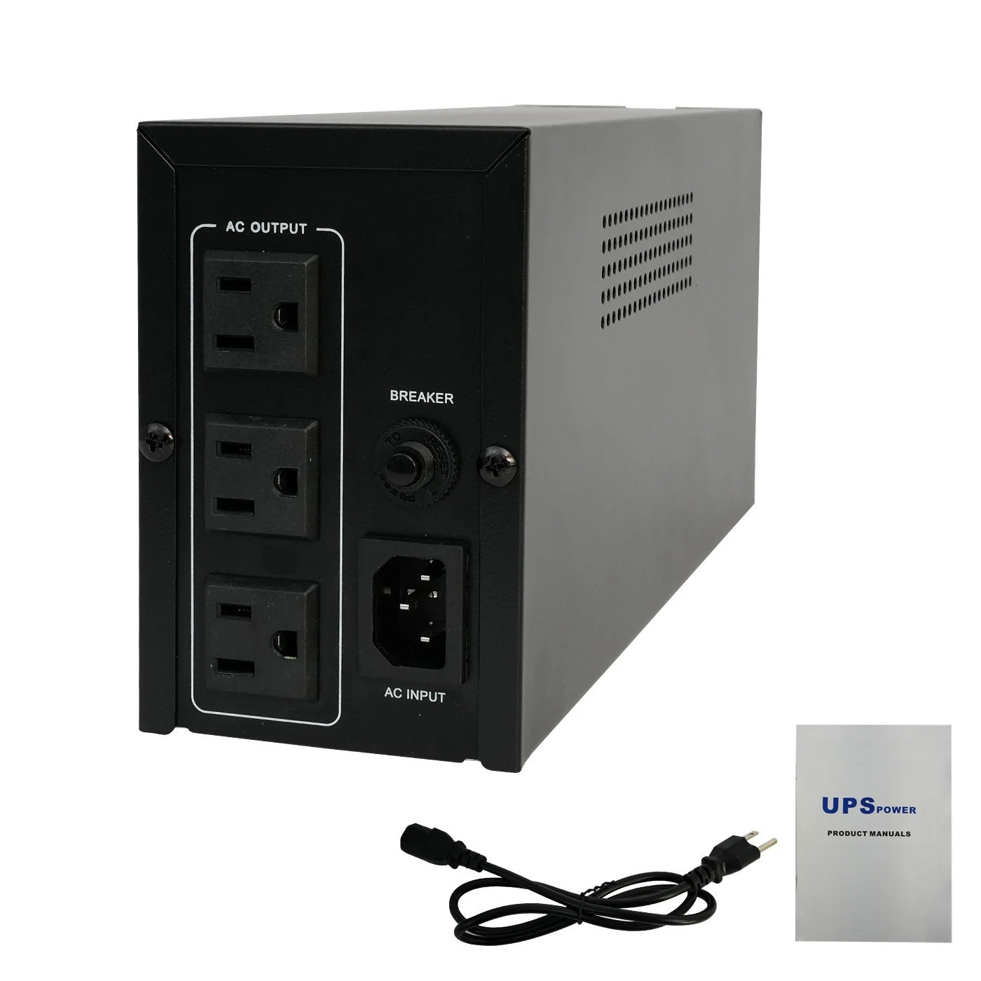 UPS 600VA/330W Backup Power, 3 Outlets, Battery Backup with Surge Protection, Only Suitable for Desktop computer