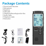 Carica l&#39;immagine nel visualizzatore di Gallery, 32GB Lecture Digital Voice Recorder, Rechargeable Digital Voice Activated Audio Voice Recorder, Mini Audio Recorder Voice Mic, Portable Tape Dictaphone with Playback, USB, MP3, A-B Function
