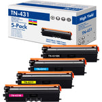Load image into Gallery viewer, Amstech 5-Pack Compatible Toner for Brother TN431 TN-431 TN433 TN431BK TN431C TN431Y TN431M Toner for HL-L8260CDW L8360CDW L8360CDWT MFC-L8610CDW L8900CDW Printer
