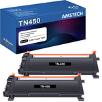 Lade das Bild in den Galerie-Viewer, TN450 Toner Cartridge Compatible for Brother TN450 TN420 TN-450 TN-420 HL-2270DW HL-2280DW HL-2240 MF7860DW MFC-7360N DCP-7065DN MFC7860DW Intellifax 2840 2940 Printer Ink (Black, 2-Pack)
