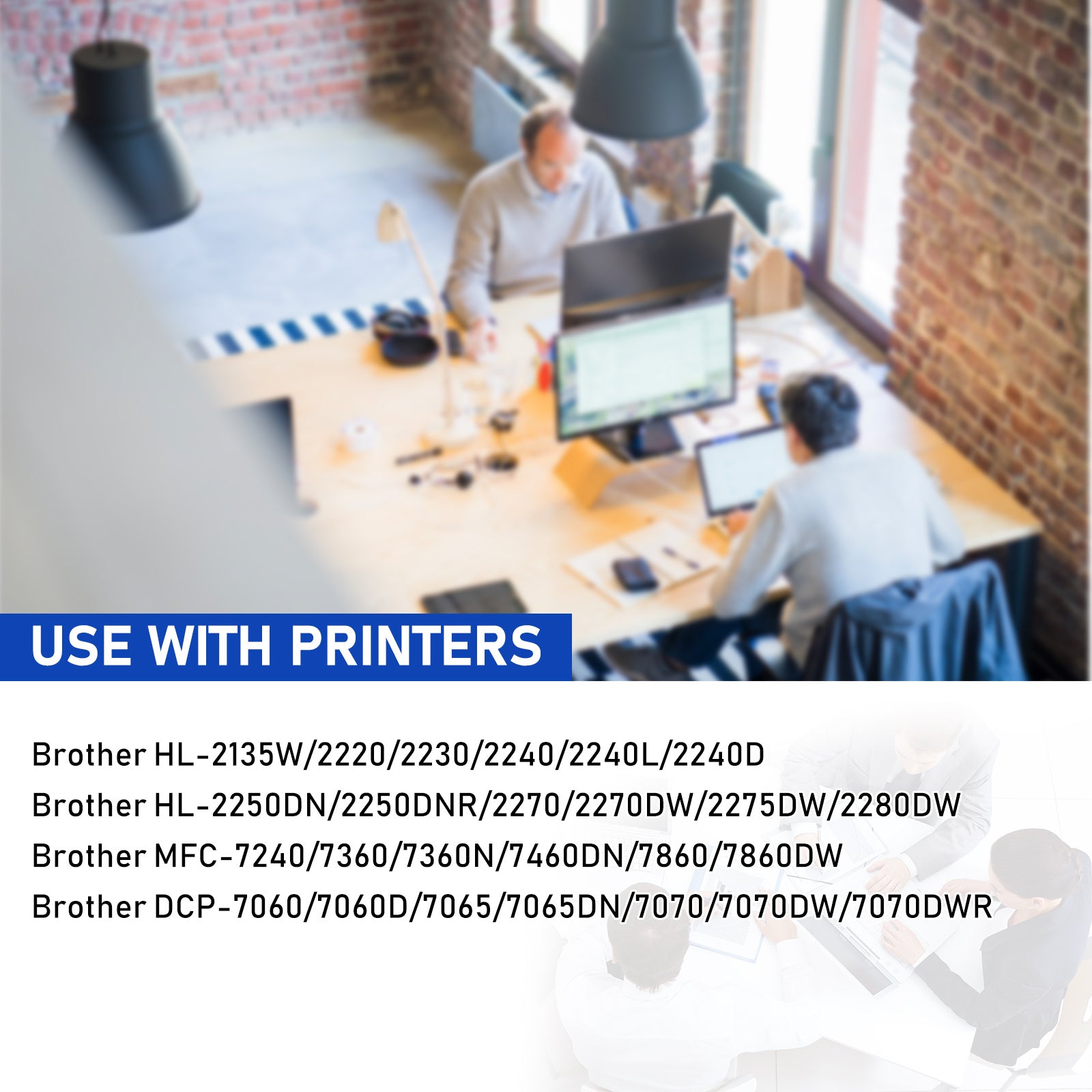 Amstech 3-pack Compatible Toner Replacement for Brother TN450 TN420 TN-450 TN-420 Compatible with HL-2270DW HL-2280DW HL-2230 HL-2240 MFC-7360N MFC-7860DW DCP-7065DN Intellifax 2840(Black)