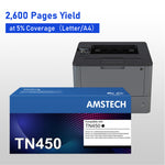 Load image into Gallery viewer, Amstech 3-pack Compatible Toner Replacement for Brother TN450 TN420 TN-450 TN-420 Compatible with HL-2270DW HL-2280DW HL-2230 HL-2240 MFC-7360N MFC-7860DW DCP-7065DN Intellifax 2840(Black)
