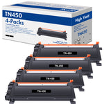 Load image into Gallery viewer, TN450 Toner Cartridge Black Compatible for Brother TN450 TN-450 TN420 TN-420 HL-2270DW HL-2280DW HL-2240 MF7860DW MFC-7360N DCP-7065DN MFC7860DW Intellifax 2840 2940 Printer Ink (4-Pack)
