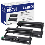 Carica l&#39;immagine nel visualizzatore di Gallery, Amstech 2-Pack Compatible Drum Unit for Brother DR-730 DR730 DR 730 MFC-L2710DW MFC-L2750DW HL-L2350DW HL-L2370DW HL-L2390DW MFC-L2730DW Black
