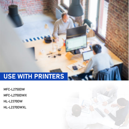 TN770 Toner Cartridge Compatible for Brother TN-770 TN 770 MFC-L2750DW MFC-L2750DWXL HL-L2370DW HL-L2370DWXL Printer High Yield (Black, 2-Pack)