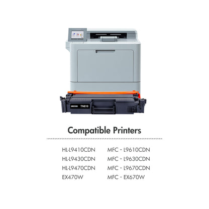 4-Pack TN810 Toner Cartidge Replacement for Brother TN-810 HL-L9410CDN HL-L9430CDN HL-L9470CDN HL-EX470W MFC-L9610CDN MFC-L9630CDN MFC-L9670CDN MFC-EX670W(Black Cyan Yellow Magenta)