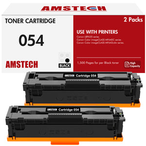 2-Pack 054 Toner Cartridge Compatible for Canon 054 054H CRG054 054H ImageCLASS MF644Cdw LBP622Cdw MF642Cdw MF641Cw Toner printer ink(Black)