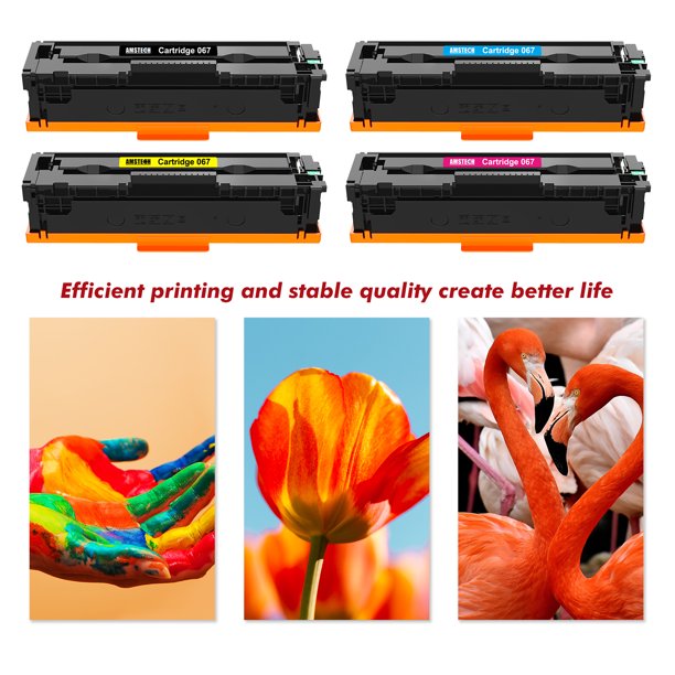 4-Pack 067 Toner Cartidge Replacement for Canon 067 CRG 067 i-SENSYS LBP633Cdw LBP632Cdw MF653Cdw MF654Cdw MF656Cdw(Black Cyan Yellow Magenta)