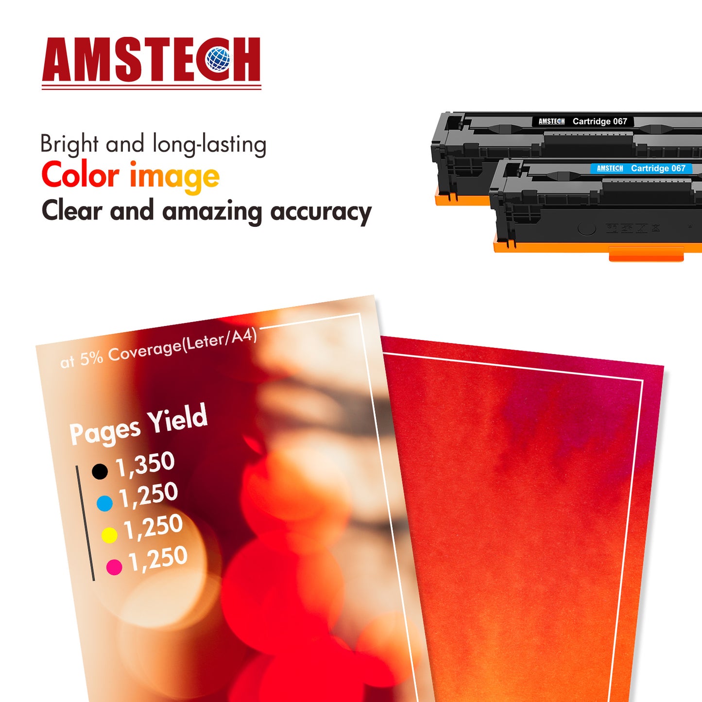 4-Pack 067 Toner Cartidge Replacement for Canon 067 067H CRG 067 Canon ImageCLASS MF656Cdw LBP632Cdw MF653Cdw LBP633Cdw MF654Cdw MF650 LBP630 Series Printer Ink (Black Cyan Yellow Magenta)