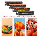 Load image into Gallery viewer, Amstech 4-Pack Compatible Toner for Canon 131 131IIK 131C 131Y 131M imageClass MF8280Cw MF628Cw MF624Cw LBP7110Cw Printer Ink(Black, Cyan, Magenta, Yellow)
