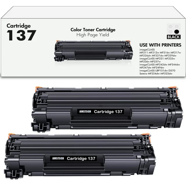 137 Black Toner Cartridge Compatible for Canon 137 CRG137