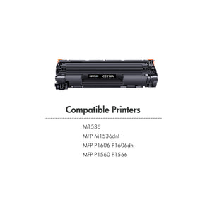 78A CE278A Black Ink Toner Cartridges for HP 78A Laserjet MFP HP LaserJet M1536 MFP M1536DNF P1560 P1566 P1606 P1606DN Printer compatible with 1606dn toner cartridge (CE278AD | Black, 2-Pack)