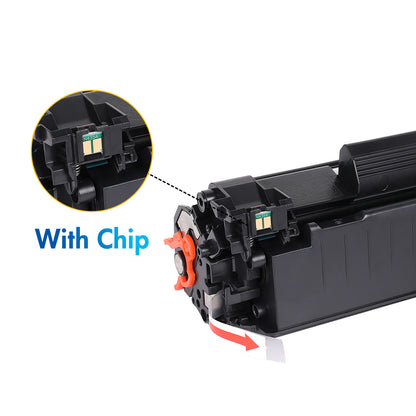 85A Black Compatible Toner Cartridge for HP 85A CE285A CE285D 285A Laserjet Pro P1102w M1212nf MFP P1102 P1102whp M1217nfw M1132 1102w CE285D M1212 M1217 Printer Ink (Black, 2-Pack, CE285AT1)