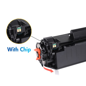 85A Black Compatible Toner Cartridge for HP 85A CE285A CE285D 285A Laserjet Pro P1102w M1212nf MFP P1102 P1102whp M1217nfw M1132 1102w CE285D M1212 M1217 Printer Ink (Black, 2-Pack, CE285AT1)