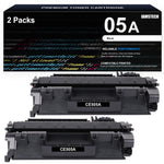 Load image into Gallery viewer, 05A With Chip 2 Pack CE505AD Black Toner Cartridge Ink Compatible for HP LaserJet 05A CE505A CE505D 05X CE505X P2035 (CE461A) P2035n (CE462A) P2055 P2055d (CE457A) P2055dn 2055dn P2055x Print
