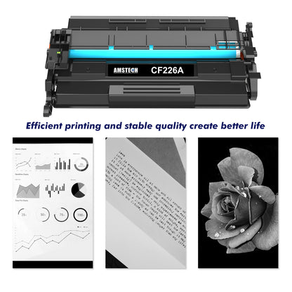 26A Toner Cartridge 2-Pack Replacement for HP 26A CF226A 26X CF226X LaserJet Pro MFP M426fdw M402n M402dn M402dw M402 M426fdn M426dw M426 Series Printer (Black)