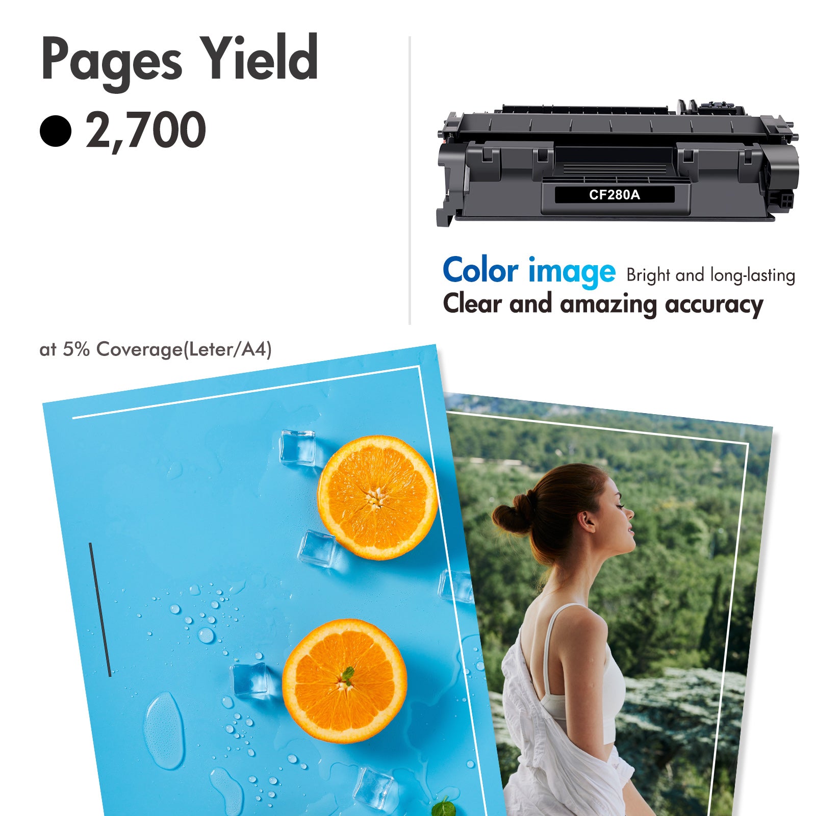 CF280A 2 Pack Black Toner 80A Ink Cartridge Compatible CF280D CF280XD Replacement for HP 80A CF280A 80X CF280X M401 M401dw Toner Cartridge for HP Pro 400 M401A M401D M401N M401DNE MFP M425DN Printer