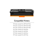 Cargar imagen en el visor de la galería, 410A Toner Cartridge Compatible for HP 410A 410X CF410A CF410X Color Laserjet Pro MFP M477fnw M477fdw M477fdn M452dn M452nw M477 M452 M377 Printer Ink (Black Cyan Yellow Magenta, 4-Pack)
