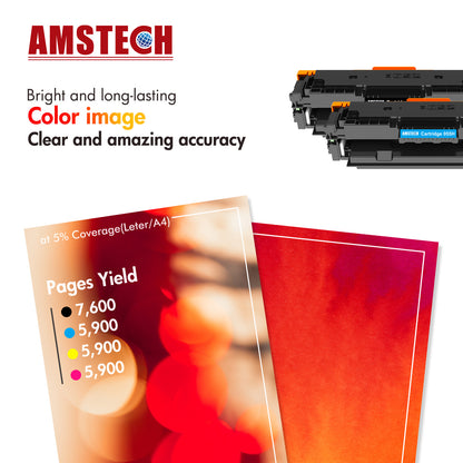 5-Pack 055 055H Toner Cartridge Compatible for Canon 055 055H CRG055 CRG-055H imageCLASS MF743Cdw MF741CDW MF742Cdw MF744Cdw MF746Cx MF745CDW MF746Cdw LBP664CX Printer (2x Black Cyan Magenta Yellow)