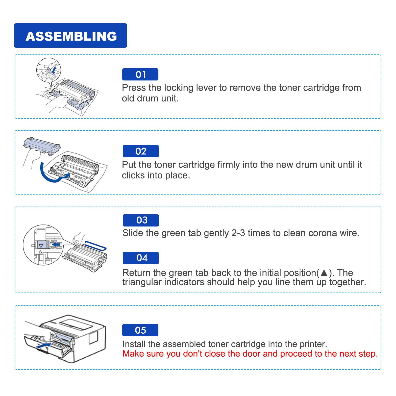 DR630 DR-630 Drum Unit Replacement Compatible for Brother DCP-L2520DW DCP-L2540DW HL-L2300D HL-L2320D HL-L2340DW HL-L2360DW HL-L2680W Printer 1PACK