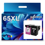 Carica l&#39;immagine nel visualizzatore di Gallery, 65XL Printer Ink Compatible for HP 65 Ink Cartridge Black and Color for HP DeskJet 3755 3752 2652 3772 2655 Envy 5055 5000 5058 5052 5034 5032 5030 5014 5012 Printer (1x Black, 1x Color)
