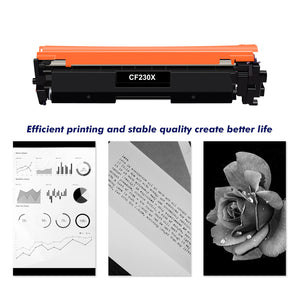 30X 30A Toner Cartridge Compatible for HP 30X 30A CF230X CF230A for HP LaserJet Pro MFP M227fdw M227fdn Pro M203dw M203d M203dn High Yield Printer (Black 2-Pack)