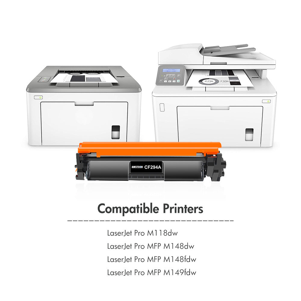 94A Toner Cartridge Replacement Compatible for HP 94A 94X CF294A for HP Laserjet Pro MFP M148fdw M148dw M149fdw Pro M118dw Printer Ink (Black, 2-Pack)