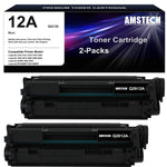 Carica l&#39;immagine nel visualizzatore di Gallery, 12A Compatible Toner Ink Cartridge for HP 12A Q2612A 1020 Laserjet 1022 1020 1010 1012 M1319 MFP 3055 MFP 3050 3030 3020 3050 M1005 MFP 1015 1018 3015 3050z 3052 3055 Printer (Q2612AC | Black, 2-Pack)
