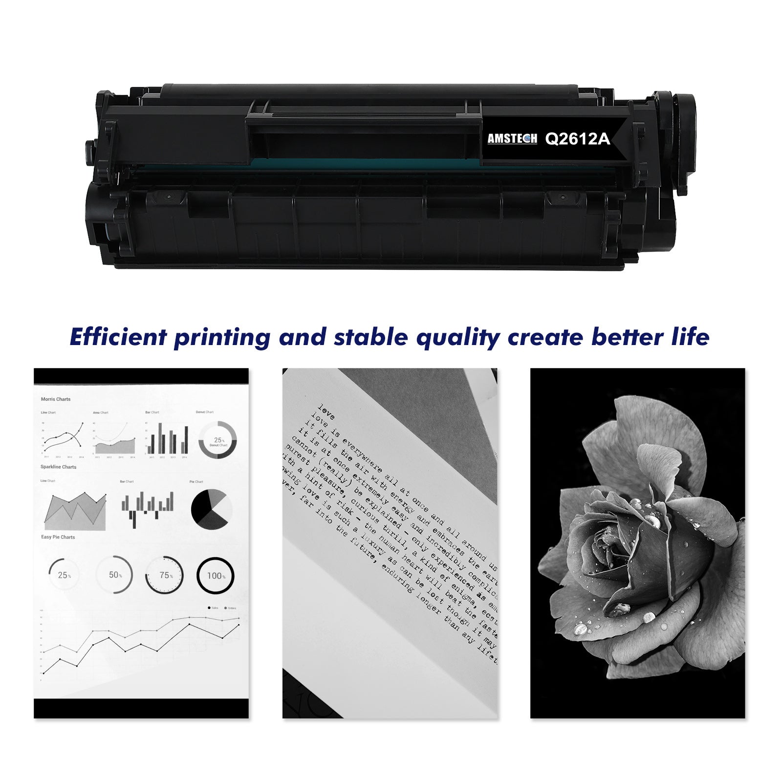 12A Compatible Toner Ink Cartridge for HP 12A Q2612A 1020 Laserjet 1022 1020 1010 1012 M1319 MFP 3055 MFP 3050 3030 3020 3050 M1005 MFP 1015 1018 3015 3050z 3052 3055 Printer (Q2612AC | Black, 2-Pack)
